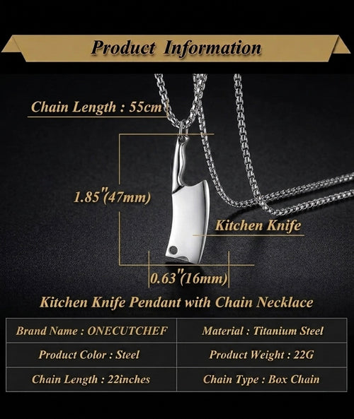 CLEAVER PENDANT STEEL
