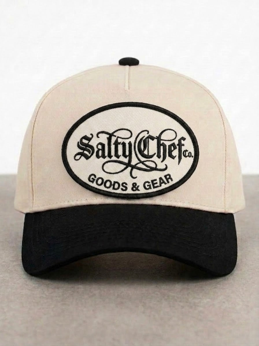 SALTY CHEF HAT WHITE BLACK